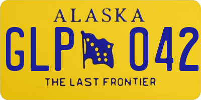 AK license plate GLP042