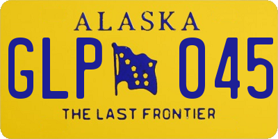 AK license plate GLP045