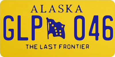AK license plate GLP046