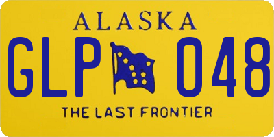 AK license plate GLP048