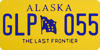 AK license plate GLP055