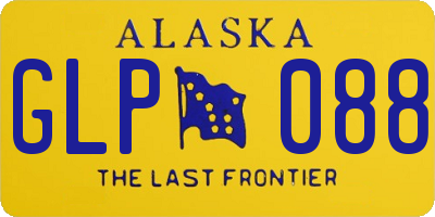 AK license plate GLP088
