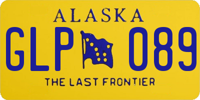 AK license plate GLP089