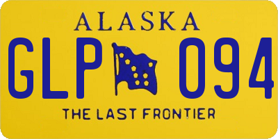 AK license plate GLP094