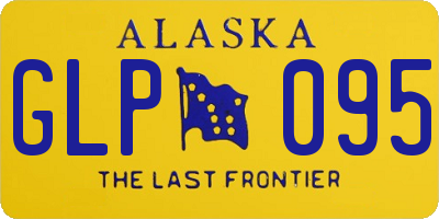 AK license plate GLP095