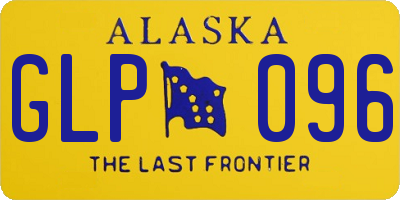 AK license plate GLP096