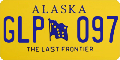 AK license plate GLP097
