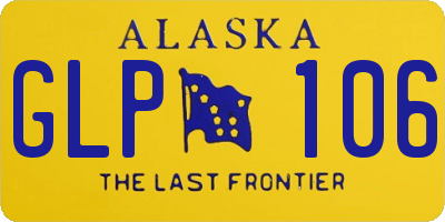AK license plate GLP106