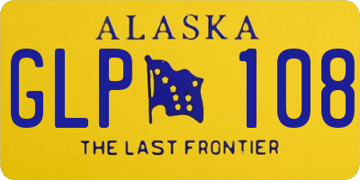 AK license plate GLP108