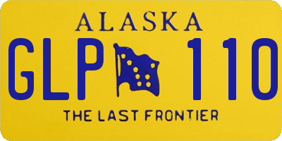 AK license plate GLP110
