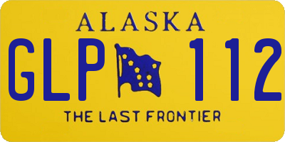 AK license plate GLP112