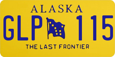 AK license plate GLP115