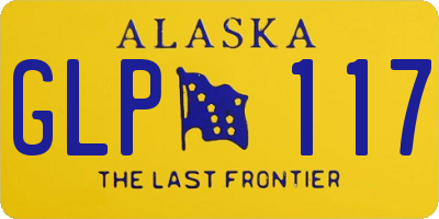 AK license plate GLP117