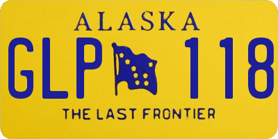 AK license plate GLP118