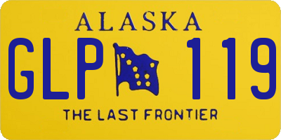 AK license plate GLP119