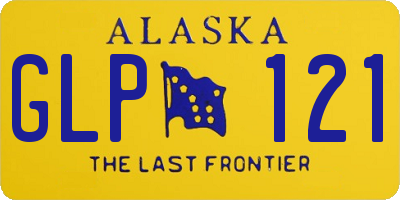 AK license plate GLP121