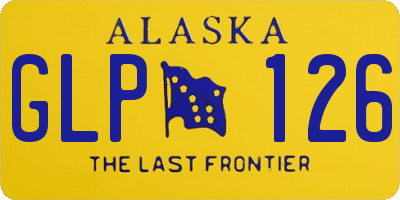 AK license plate GLP126