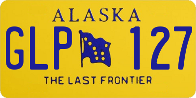 AK license plate GLP127