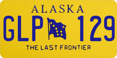 AK license plate GLP129