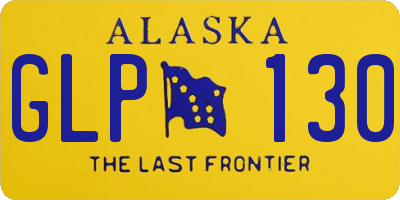 AK license plate GLP130