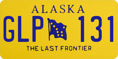 AK license plate GLP131