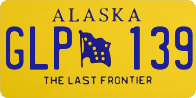 AK license plate GLP139