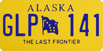 AK license plate GLP141
