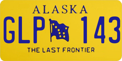 AK license plate GLP143