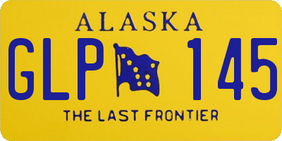 AK license plate GLP145