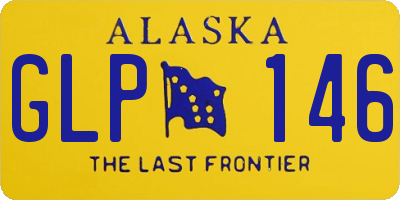 AK license plate GLP146
