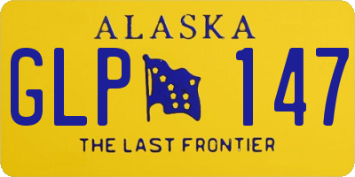 AK license plate GLP147