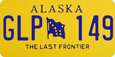 AK license plate GLP149