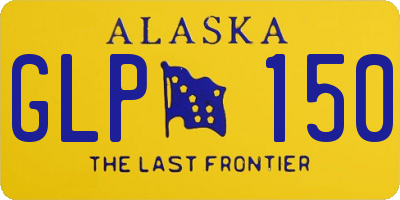 AK license plate GLP150