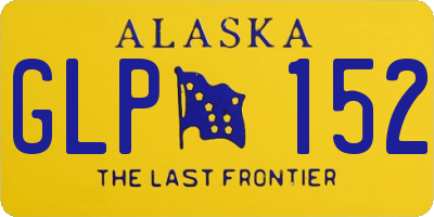 AK license plate GLP152