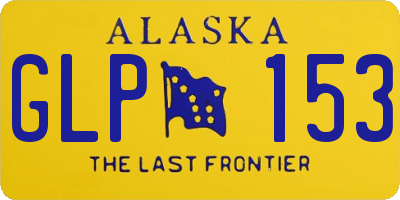 AK license plate GLP153