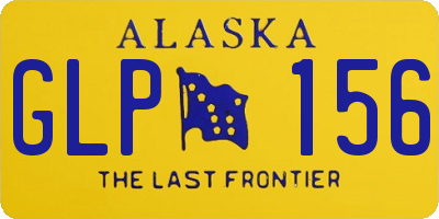 AK license plate GLP156