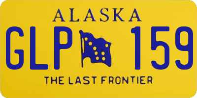 AK license plate GLP159