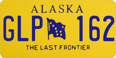 AK license plate GLP162