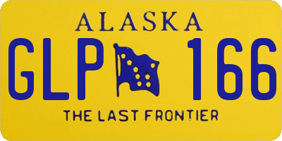 AK license plate GLP166
