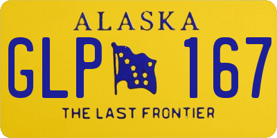 AK license plate GLP167