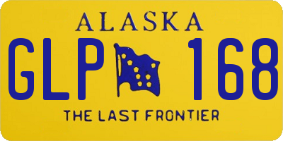 AK license plate GLP168