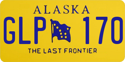 AK license plate GLP170