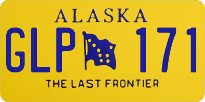 AK license plate GLP171