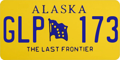 AK license plate GLP173