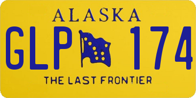 AK license plate GLP174