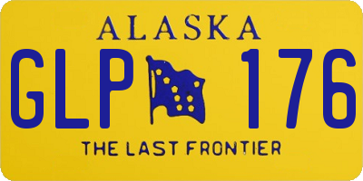 AK license plate GLP176