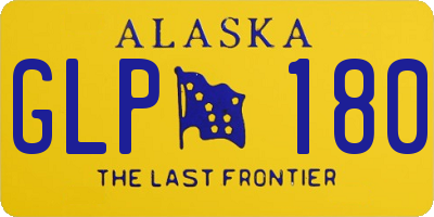 AK license plate GLP180