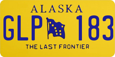AK license plate GLP183