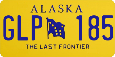 AK license plate GLP185