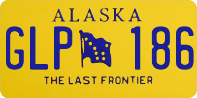 AK license plate GLP186